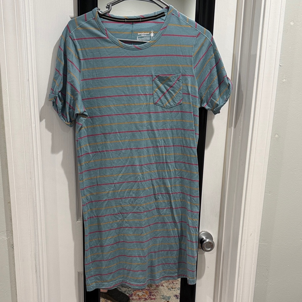 Smartwool Multicolor Striped Tee - image 1